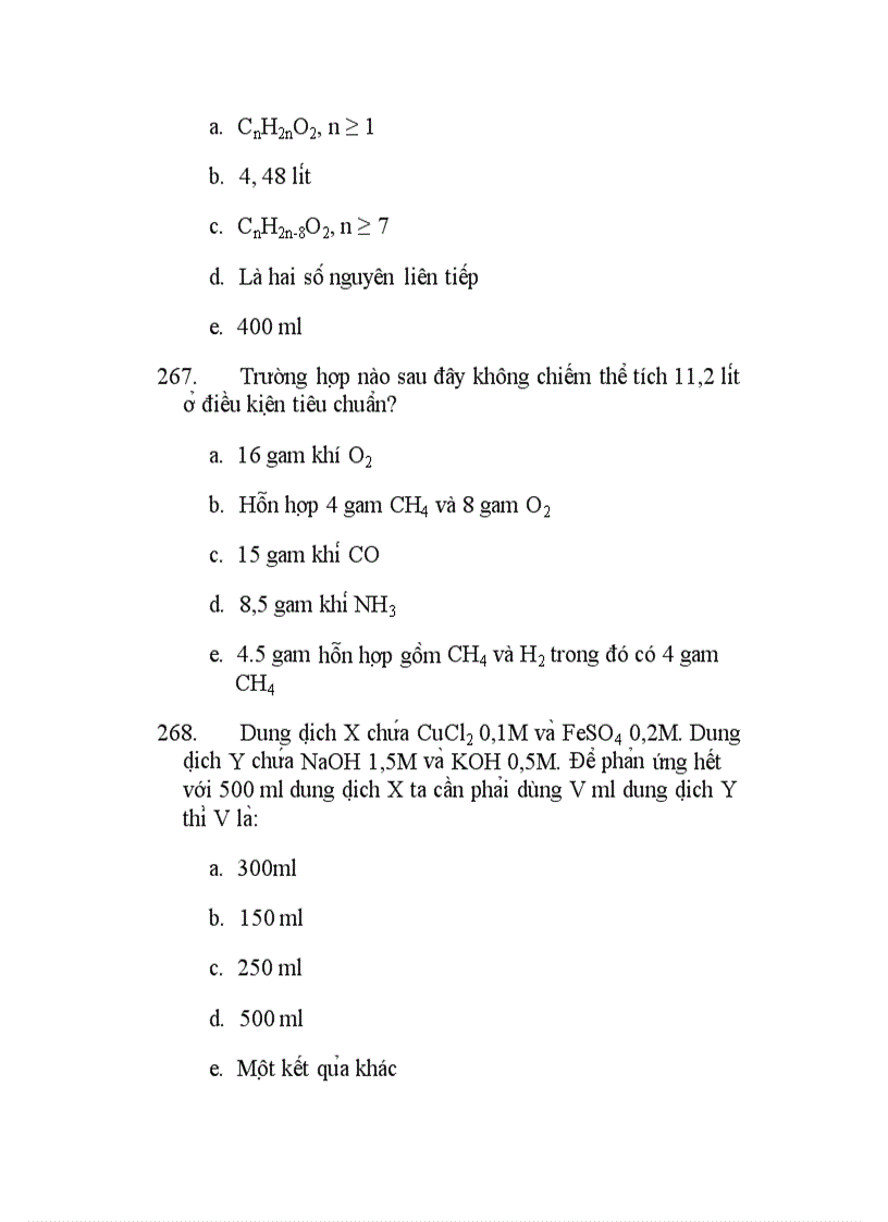 image for page 300 câu hỏi TNKQ Hóa ôn thi TN THPT