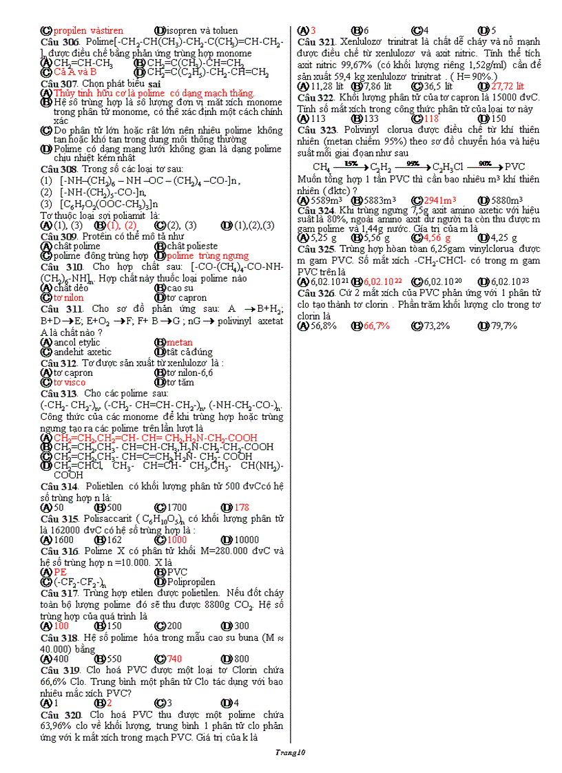 image for page 326 cau trac nghiem hoa hoc chupng 1 2 3