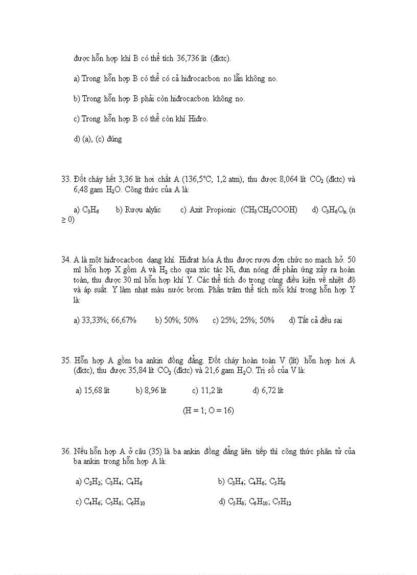 image for page 352 bai trac nghiem hoa huu co