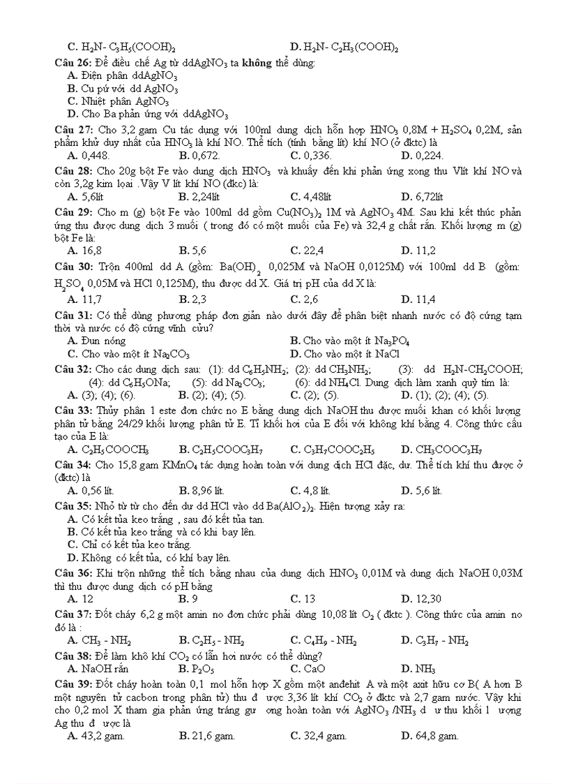 image for page 4 de thi thu DH va dap an hay