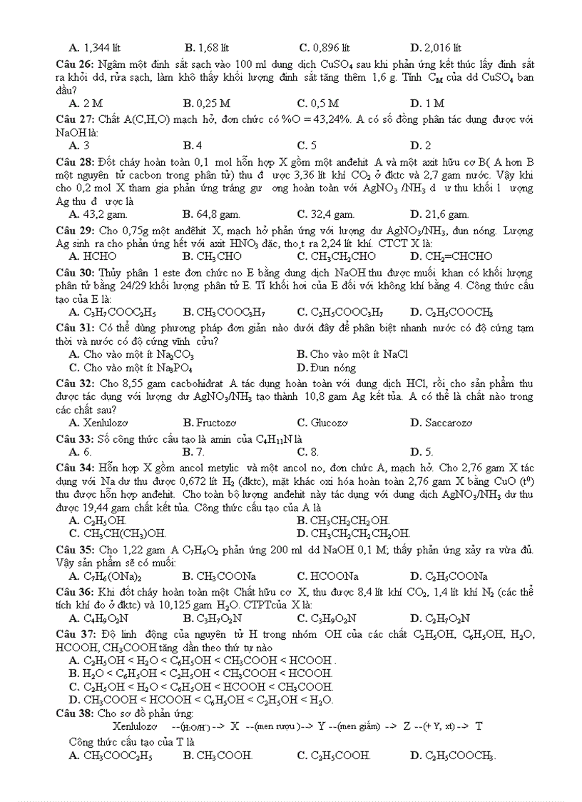 image for page 4 de thi thu DH va dap an hay