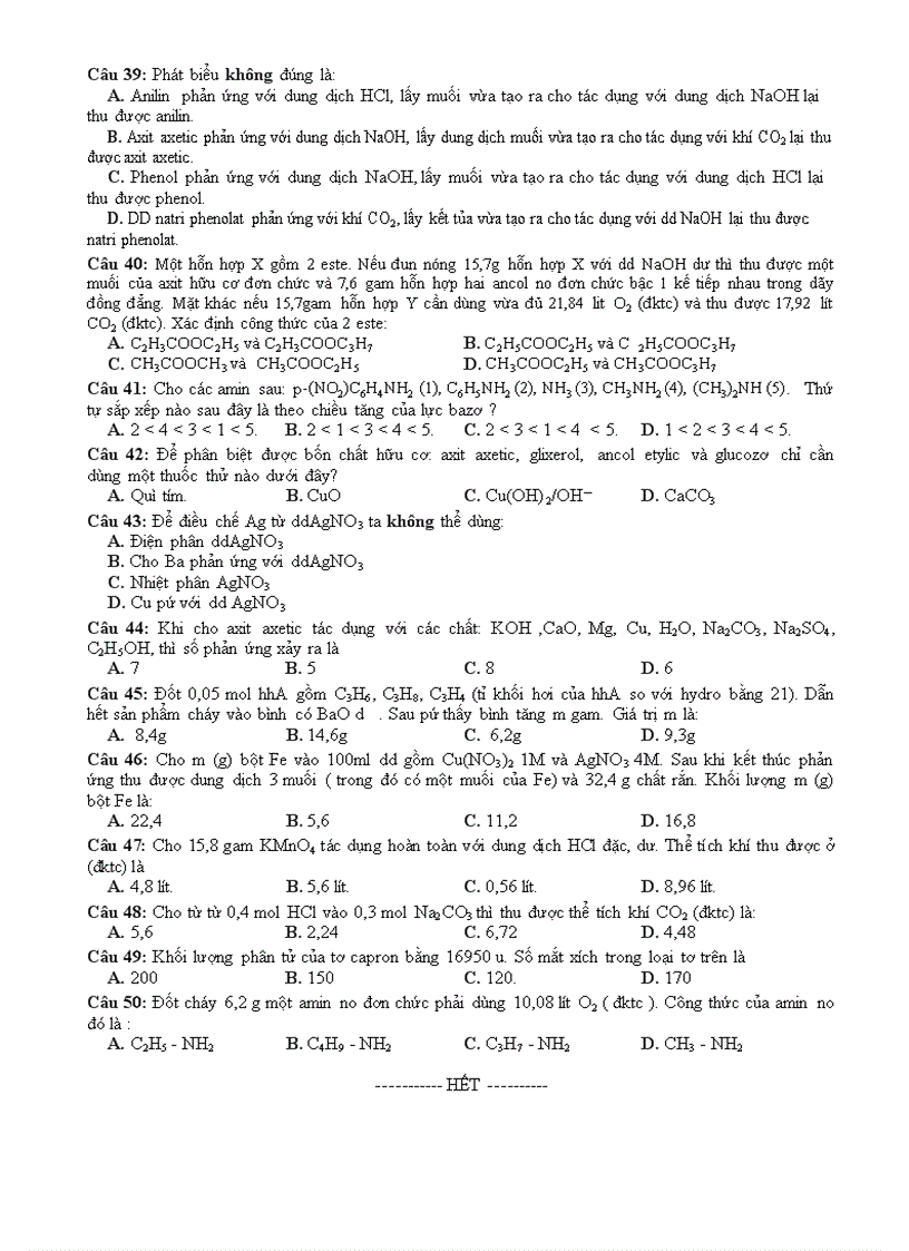 image for page 4 de thi thu DH va dap an hay