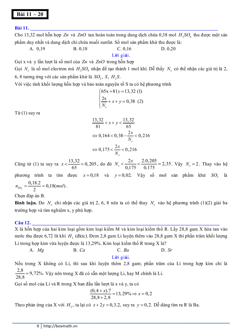 image for page 50 bài tập Hóa chọn lọc
