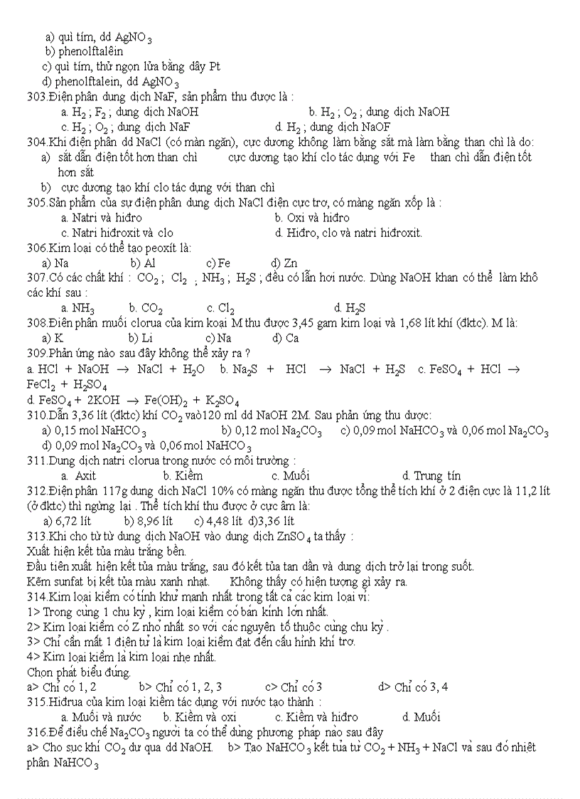 image for page 500 câu hỏi TN hóa