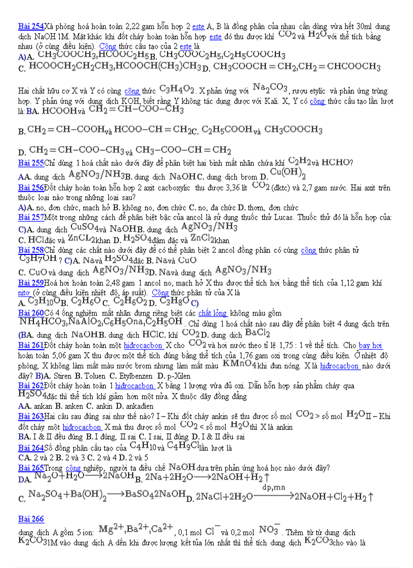 image for page 500 câu trắc nghiệm hóa