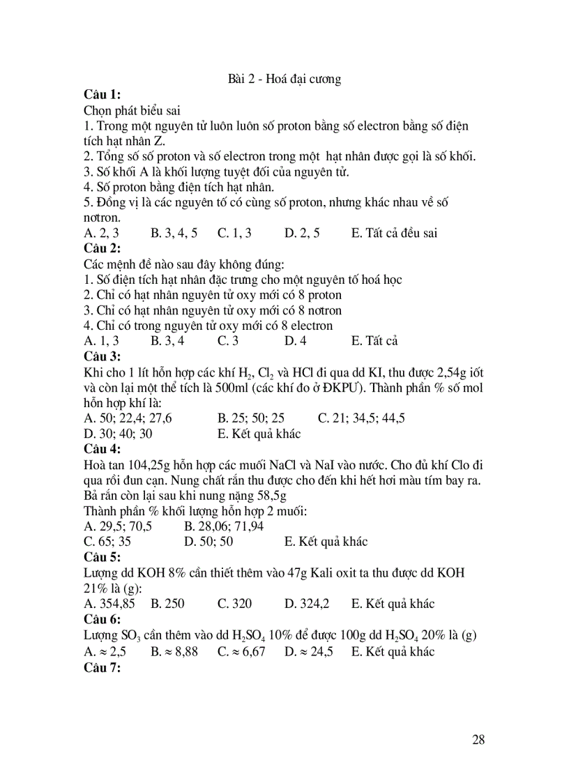 image for page 800 câu hỏi bài tập hóa luyện thi đại học