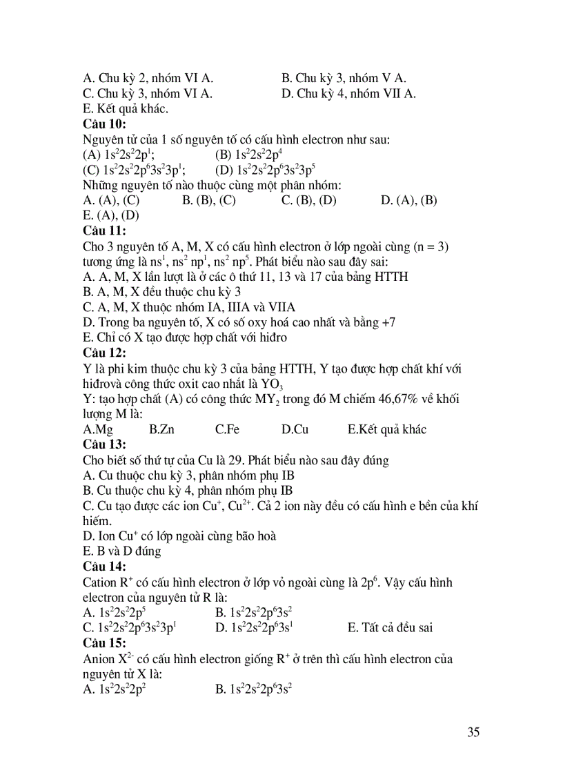image for page 800 câu trắc nghiệm hh 12