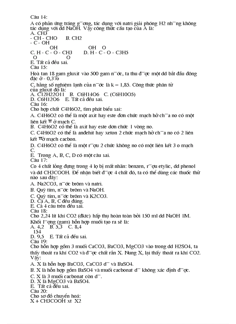 image for page 800 câu trắc nghiệm hóa học