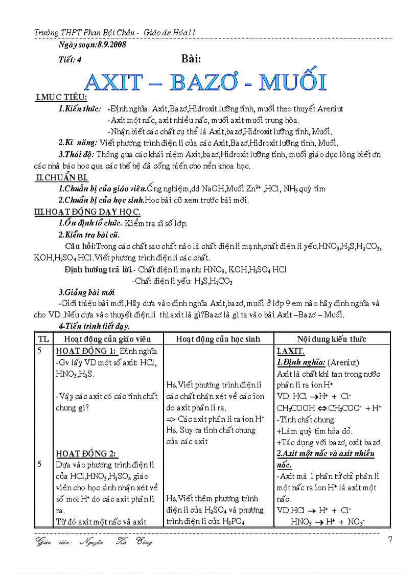 image for page Axit bazo