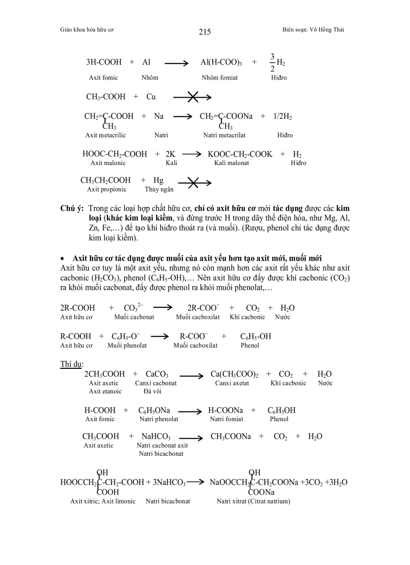image for page Axit hữu cơ