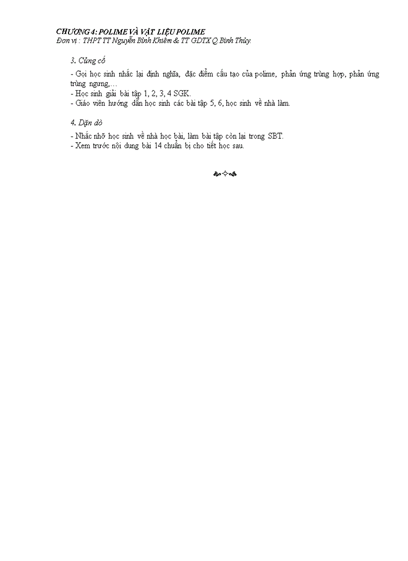 image for page Bai 13 dai cuong ve polime