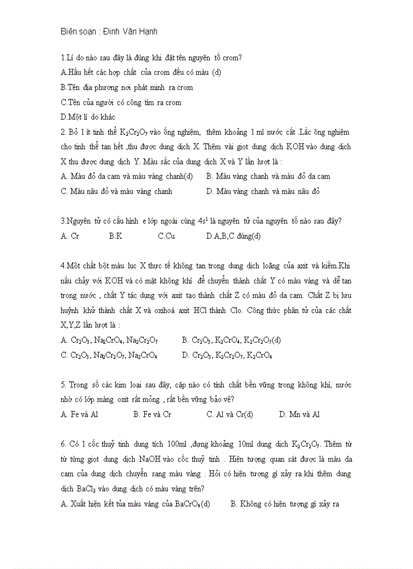 image for page Bài crôm