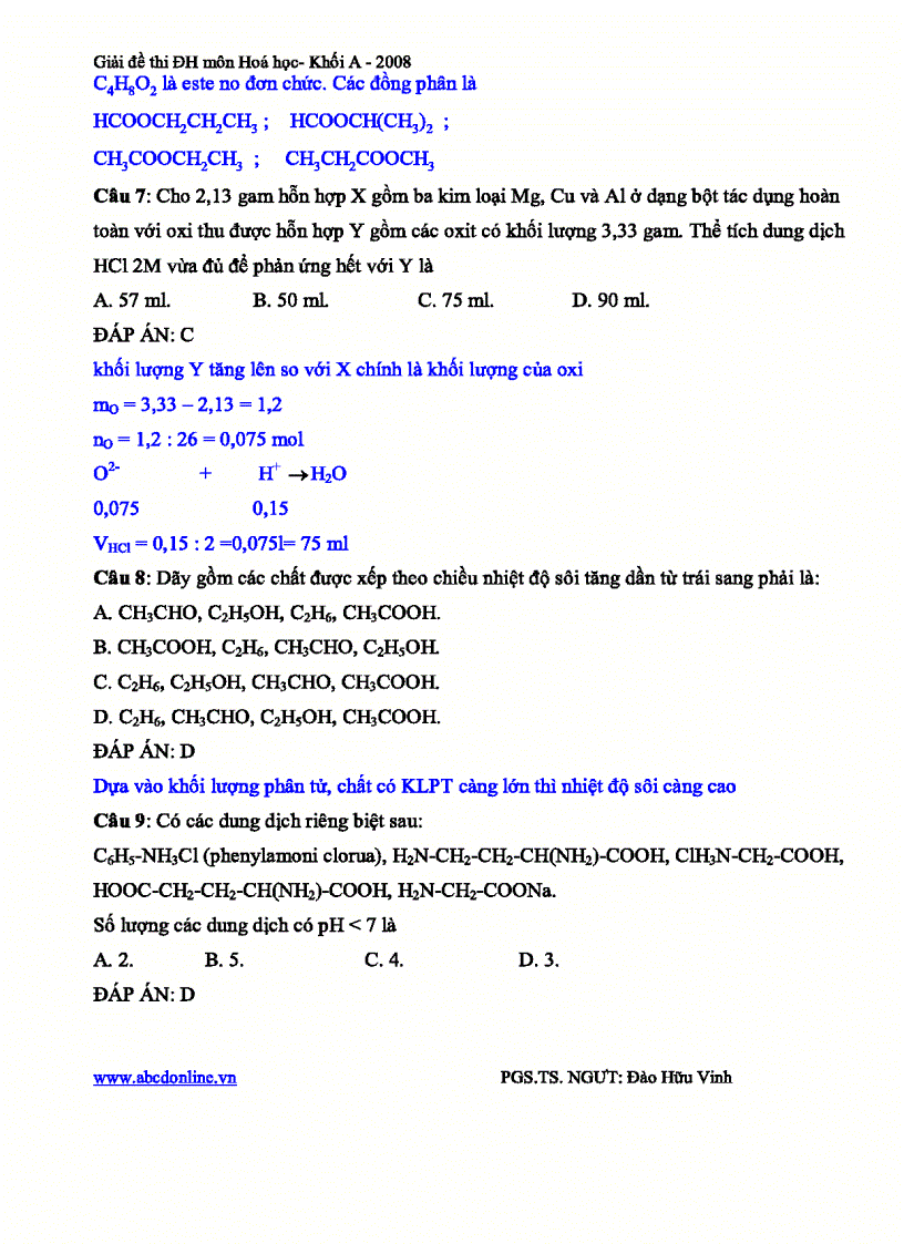 image for page Bài giải chi tiết đề thi đại học khối A của thẩy Đào Hữu Vinh