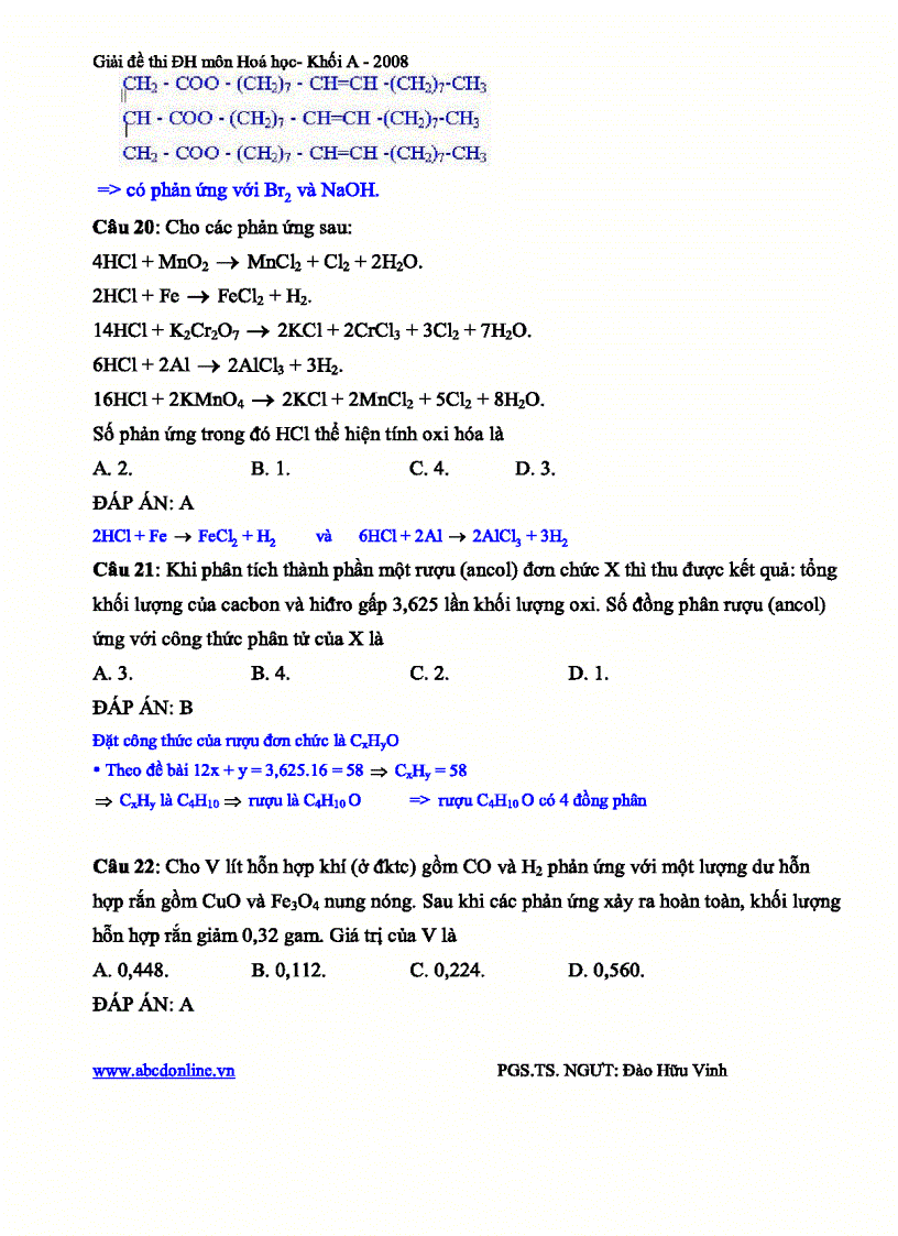 image for page Bài giải chi tiết đề thi đại học khối A của thẩy Đào Hữu Vinh
