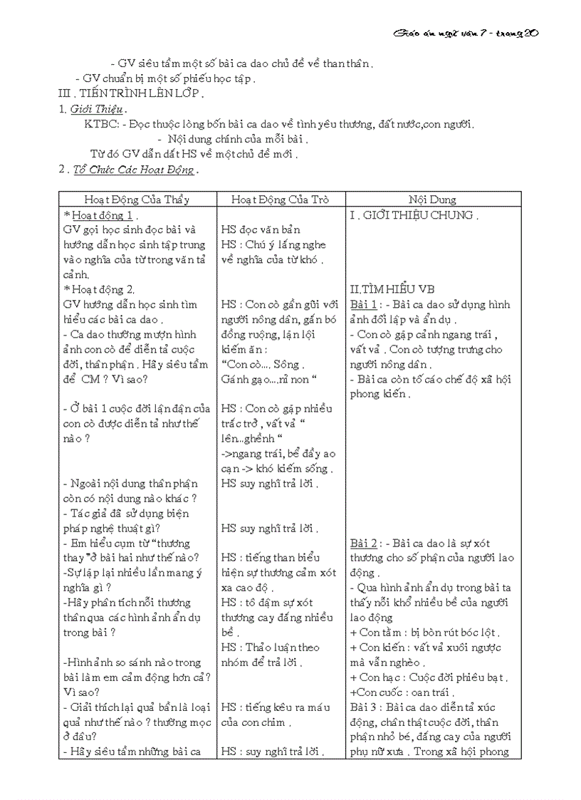 image for page Bai giang van