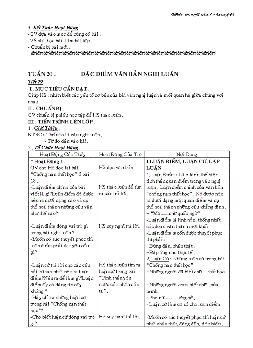 image for page Bai giang van