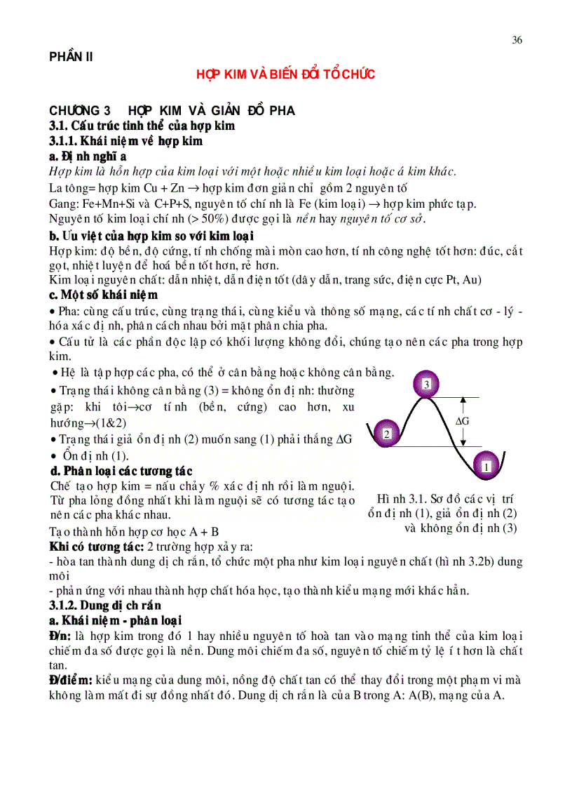 image for page Bài giảng về hợp kim và biến đổi tổ chức phần 2