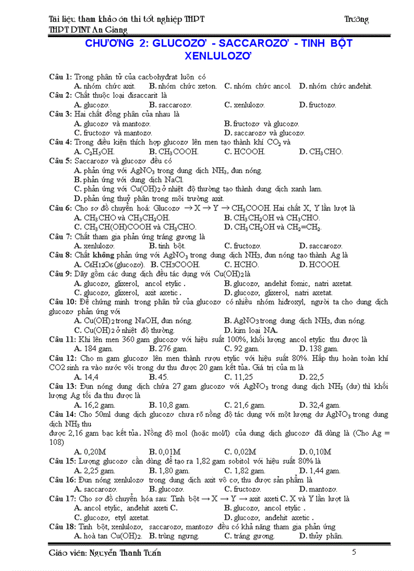 image for page Bai tap 12 theo tung chuong