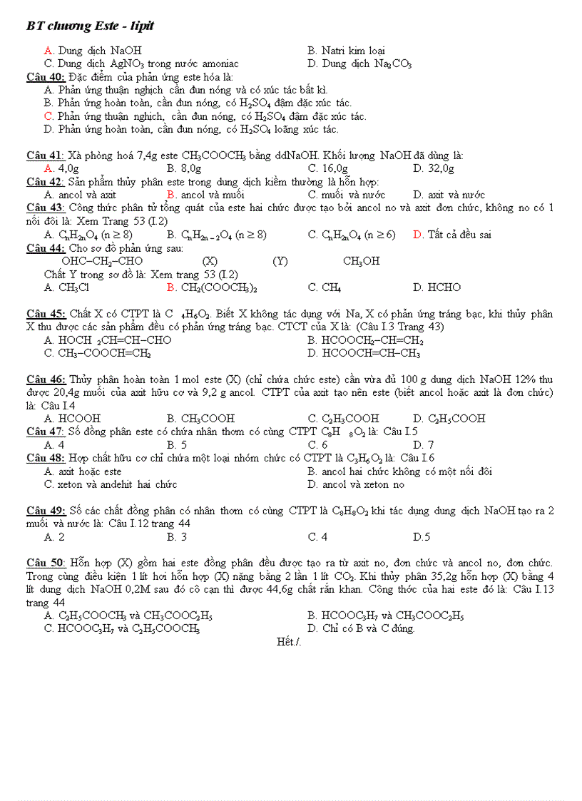 image for page Bai tap chuong este lipit