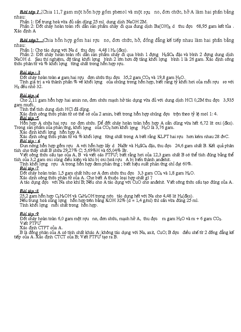 image for page Bài tập chương I