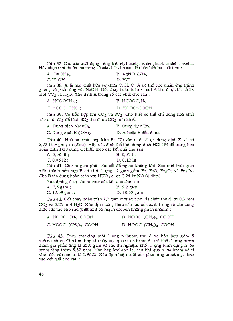 image for page Bai tap hoa 12 200 cau