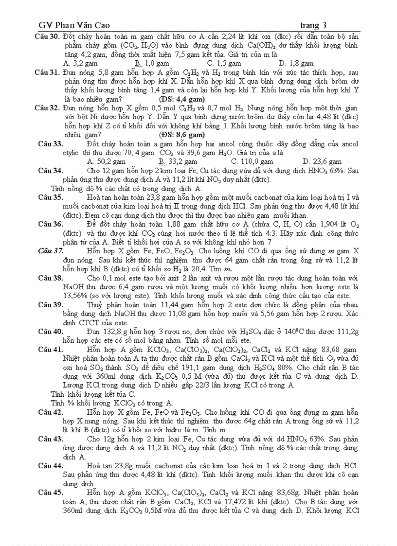 image for page Bài tập hóa vô cơ luyện thi đại học 2009