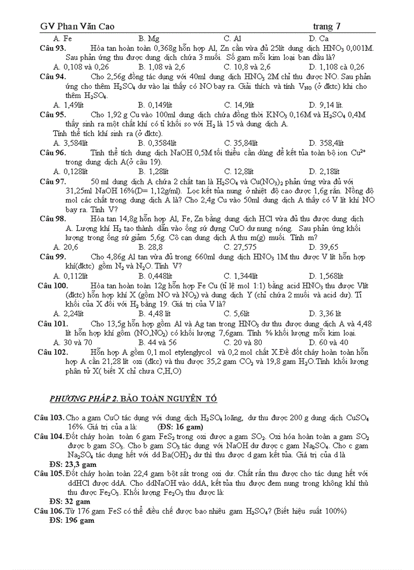 image for page Bài tập hóa vô cơ luyện thi đại học 2009