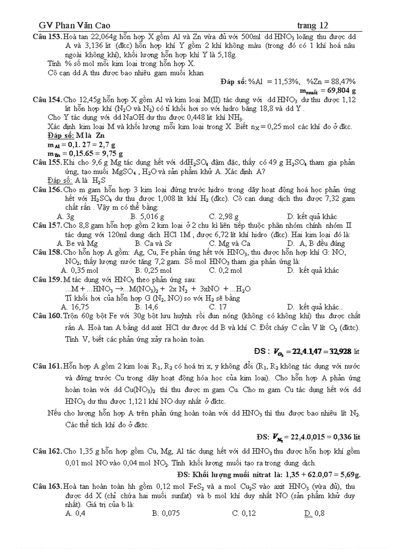 image for page Bài tập hóa vô cơ luyện thi đại học 2009