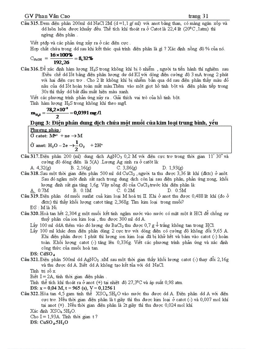 image for page Bài tập hóa vô cơ luyện thi đại học 2009