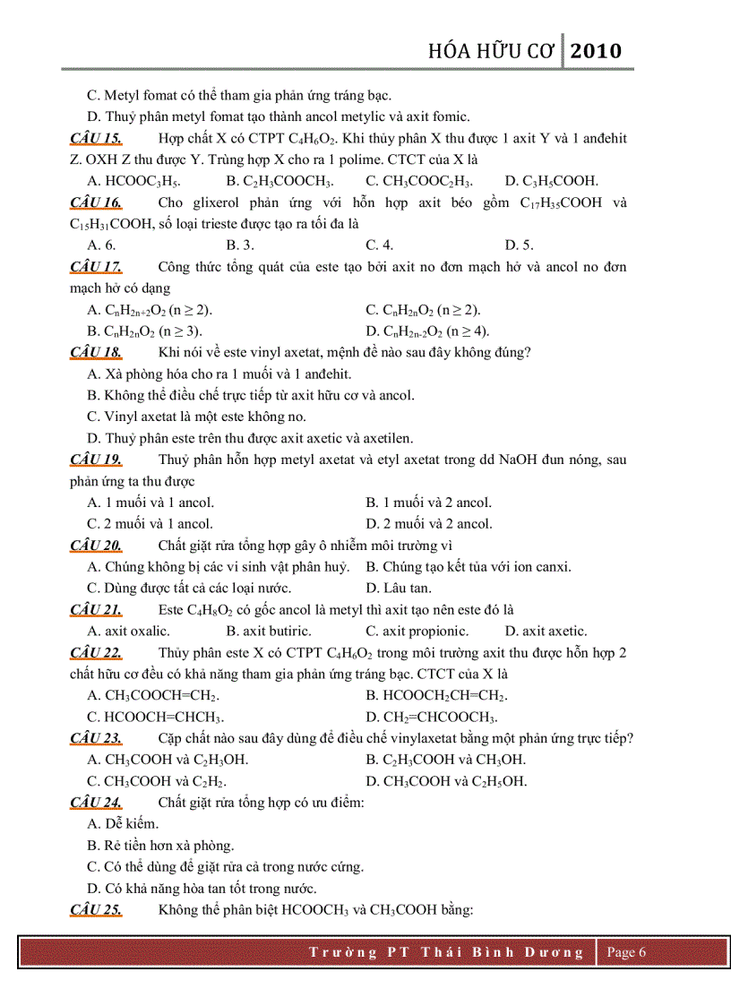 image for page BÀI TẬP HỮU CƠ Ban CO BAN