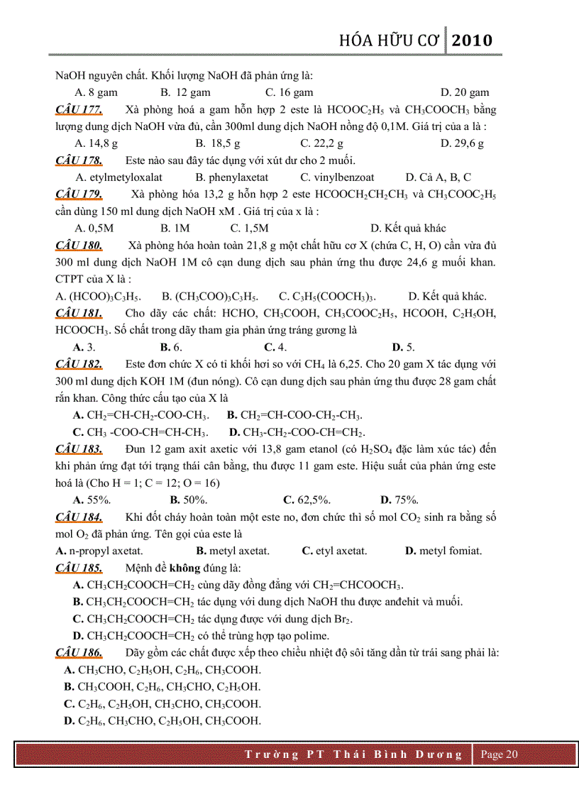 image for page BÀI TẬP HỮU CƠ Ban CO BAN