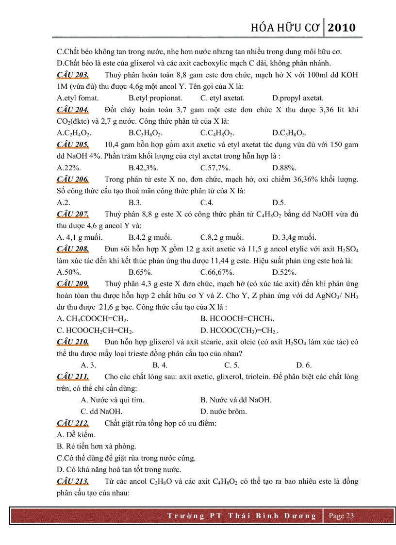 image for page BÀI TẬP HỮU CƠ Ban CO BAN