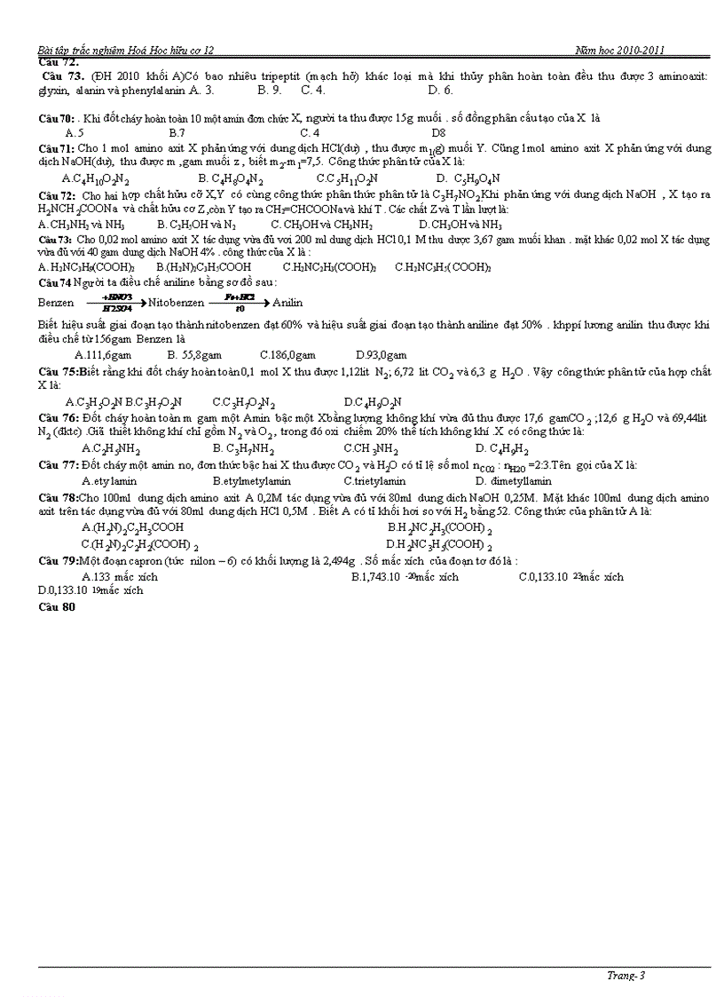 image for page Bai tap tong hop Hoa 12 theo tung chuong