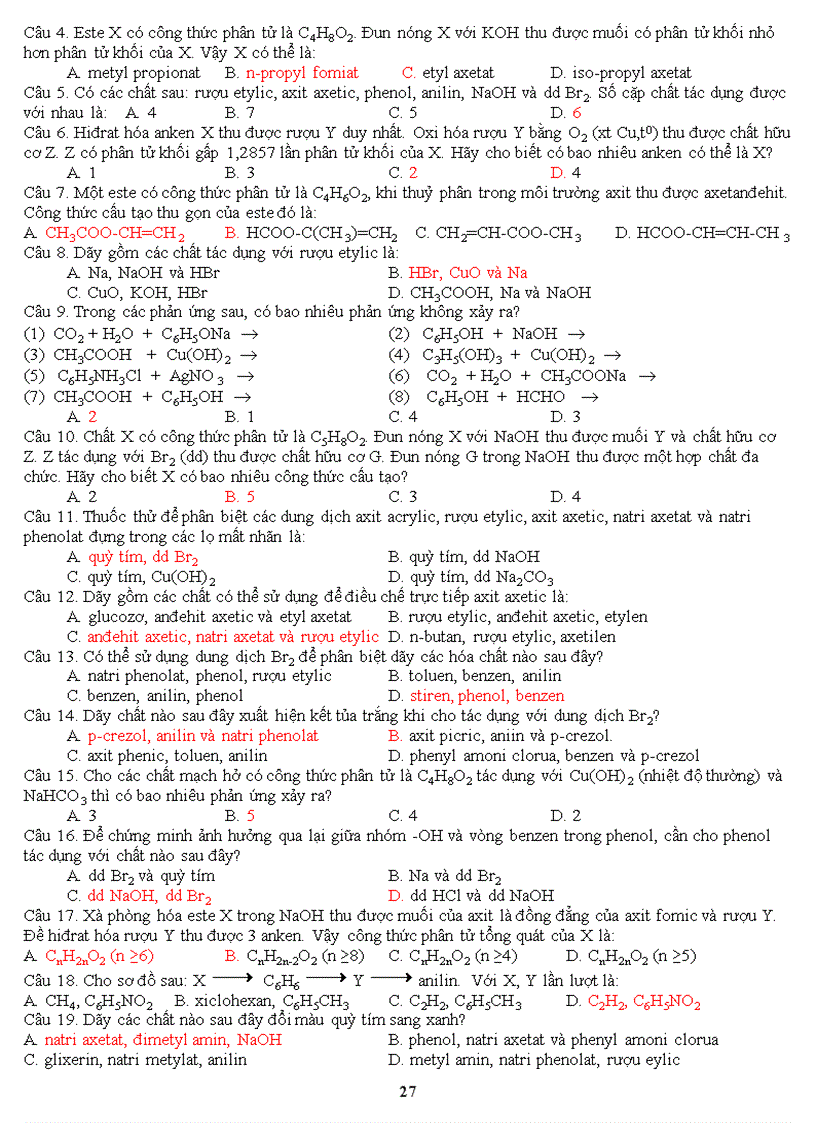 image for page Bai tap tong hop phan Hidrocacbon