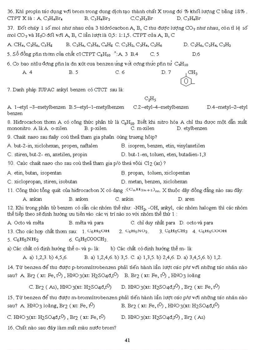 image for page Bai tap tong hop phan Hidrocacbon