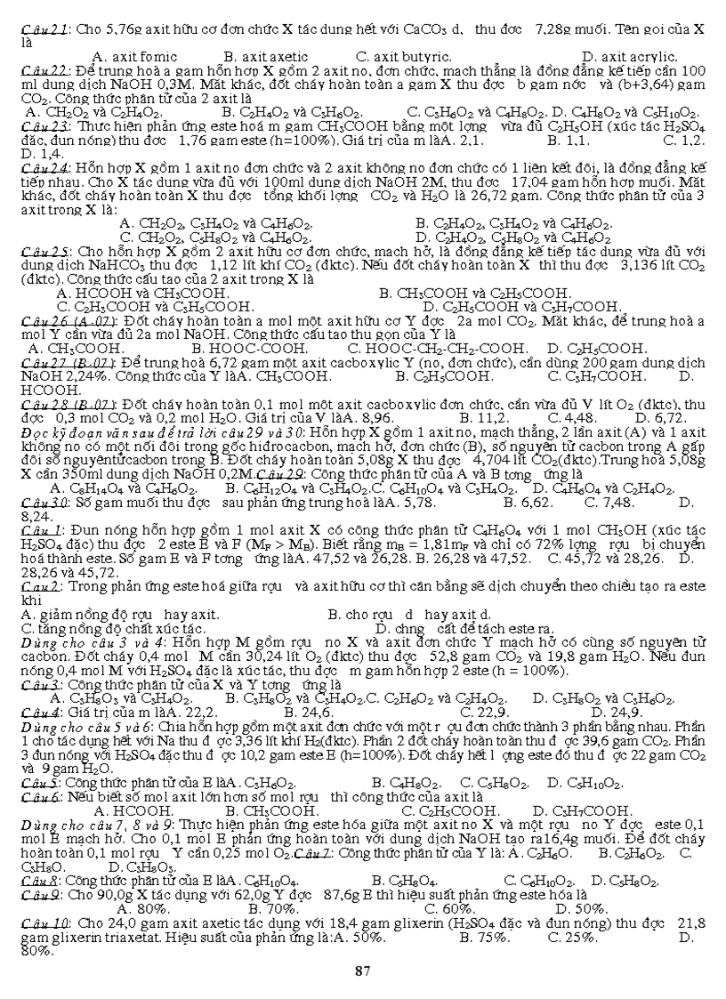 image for page Bai tap tong hop phan Hidrocacbon