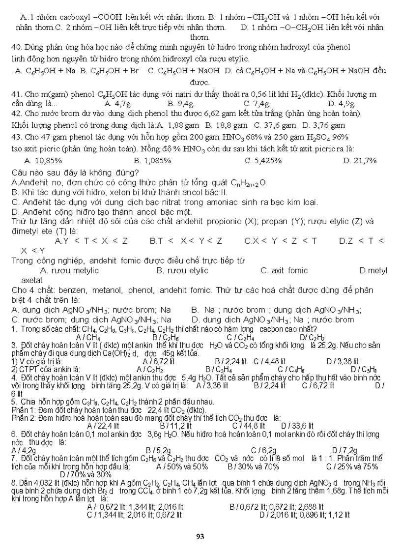 image for page Bai tap tong hop phan Hidrocacbon