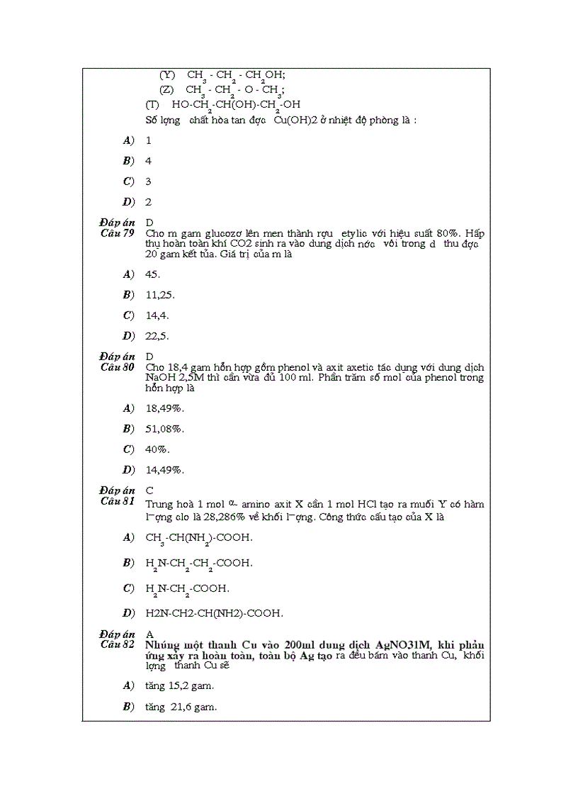 image for page Bài tập trắc nghiệm Hữu cơ