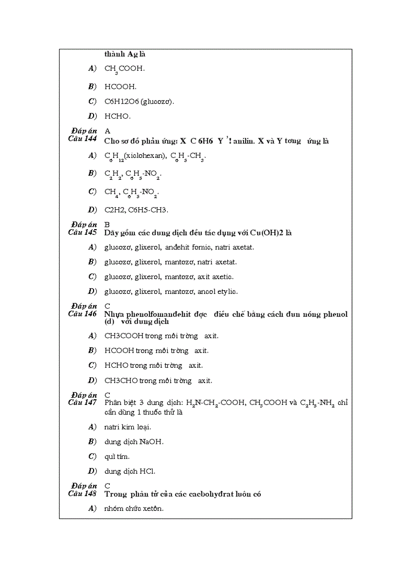 image for page Bài tập trắc nghiệm Hữu cơ