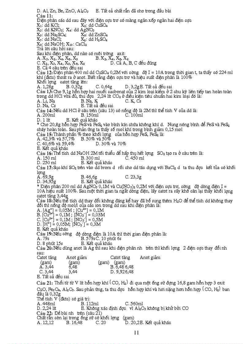 image for page Bai tap trac nghiem on thi tot nghiep 2010