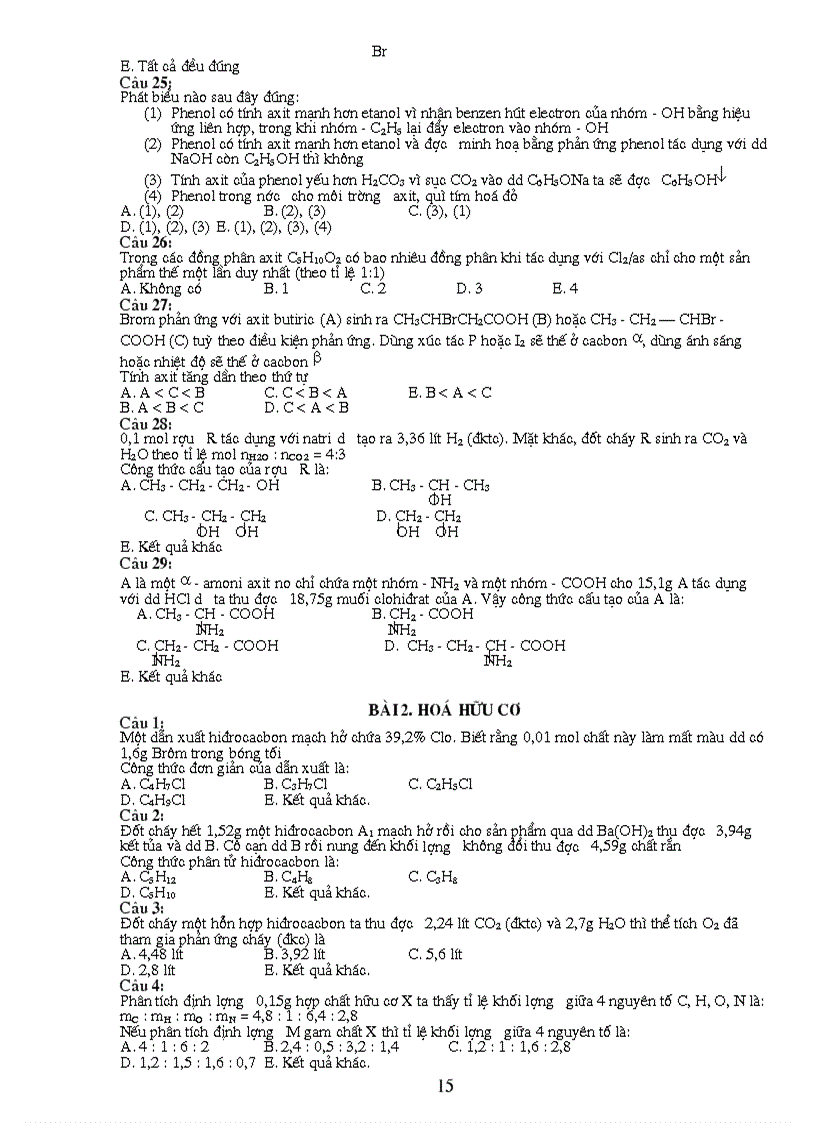 image for page Bai tap trac nghiem on thi tot nghiep 2010