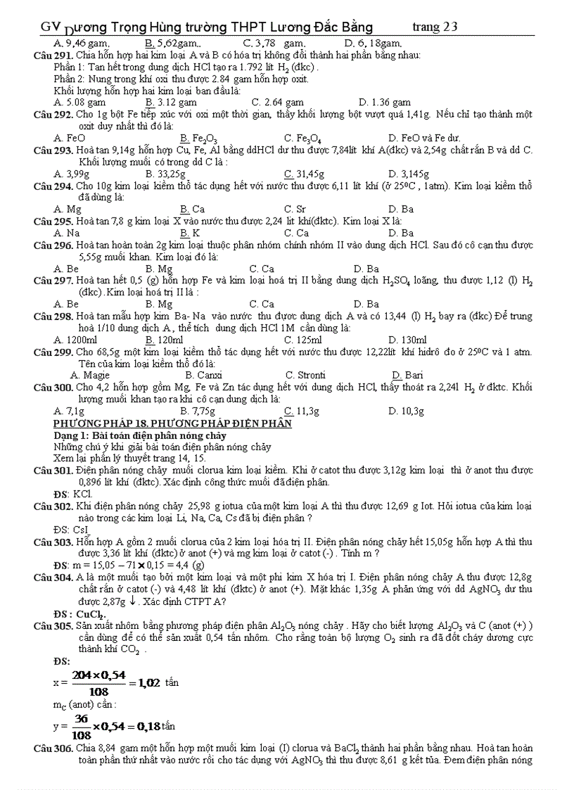 image for page Bài tập tự luận phần vô cơ