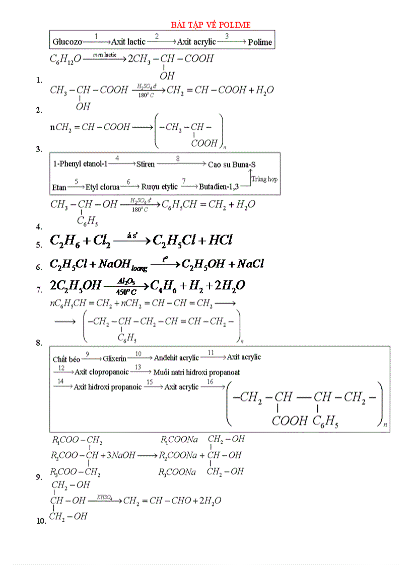 image for page Bài tập về polime