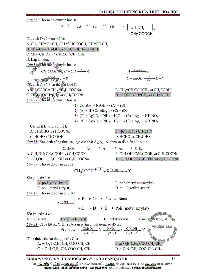 image for page Bai toan ve so do phan ung gui bao