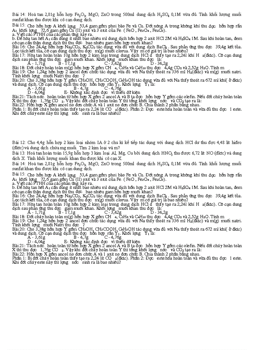 image for page Bao toàn khối lượng