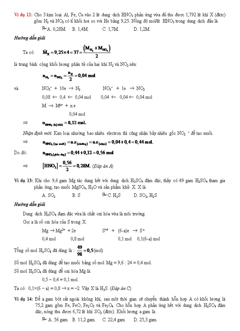 image for page Bảo toàn mol electron