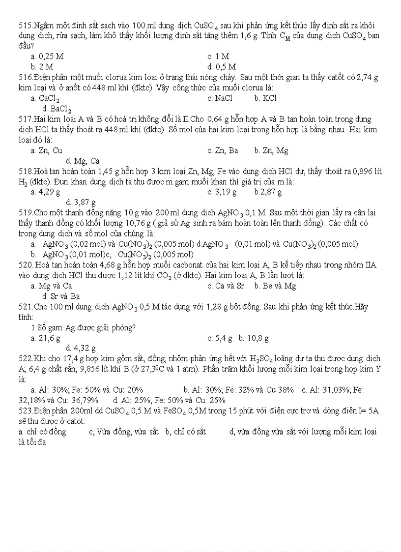 image for page Bộ Đề Thi Đại Học Môn Hóa Hay