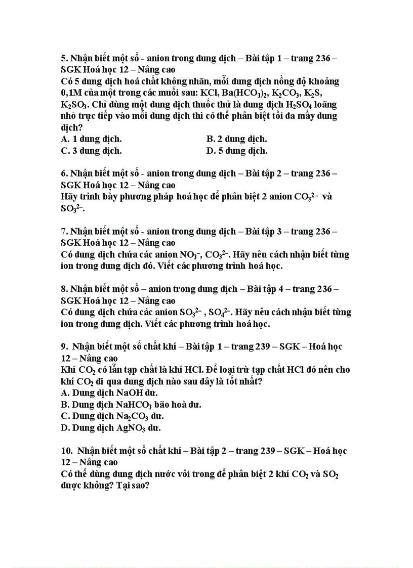 image for page Bt nhận biết chuẩn độ dd sgk