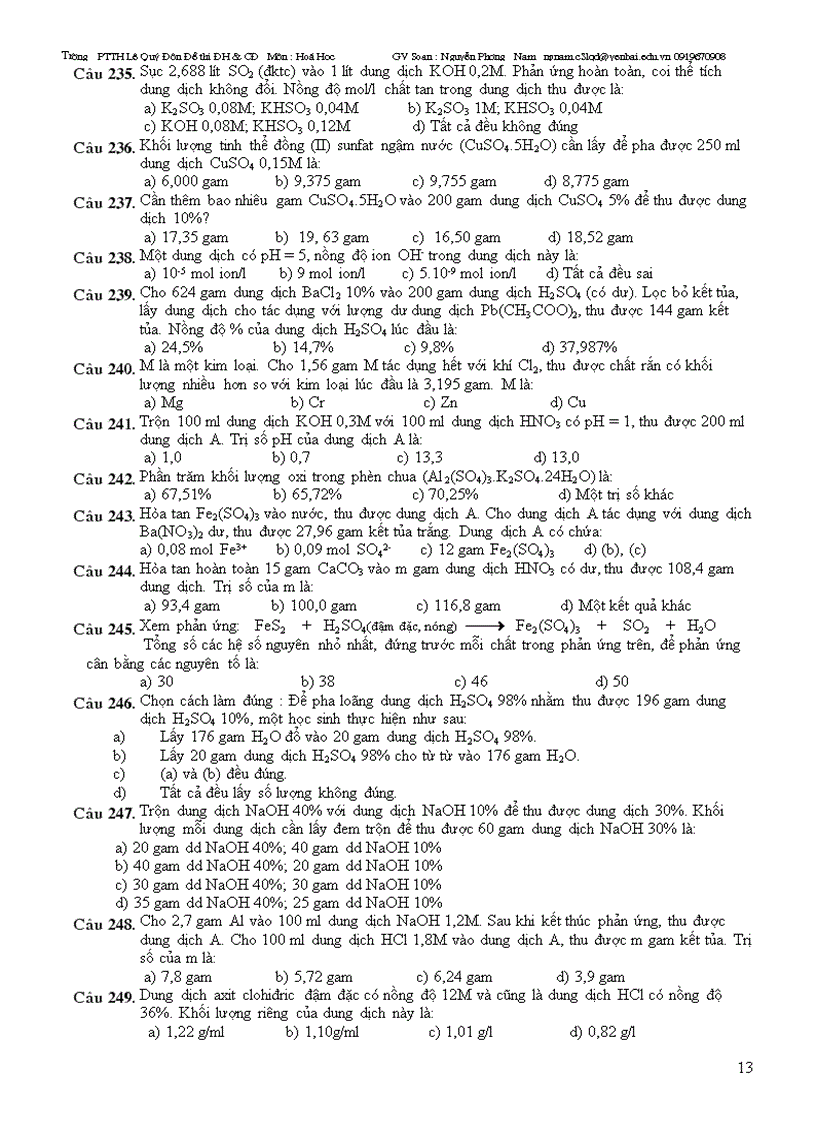 image for page Các bài toán quan trọng và cơ bản của hóa học vô cơ