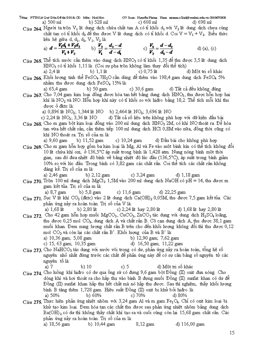 image for page Các bài toán quan trọng và cơ bản của hóa học vô cơ
